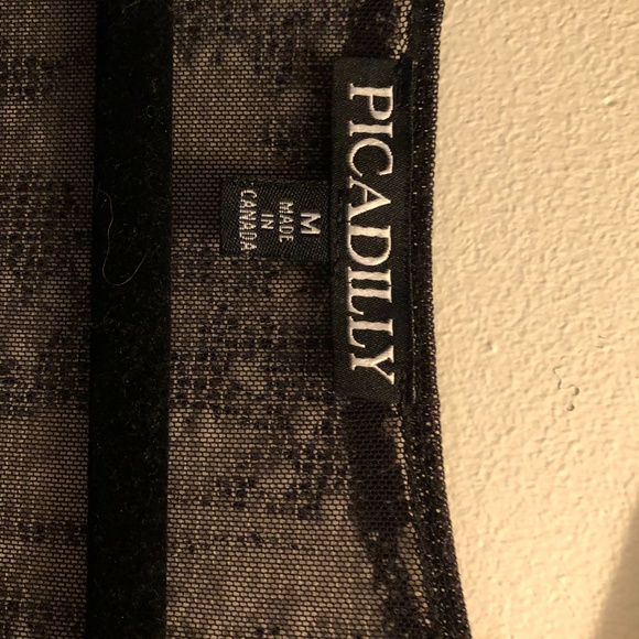 Picadilly Black/Grey M top - Picture 2 of 2